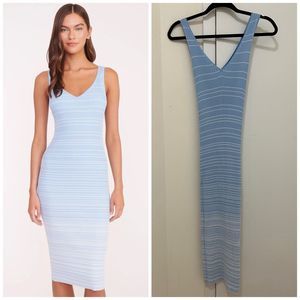 Staud Dana Midi Dress in Blue